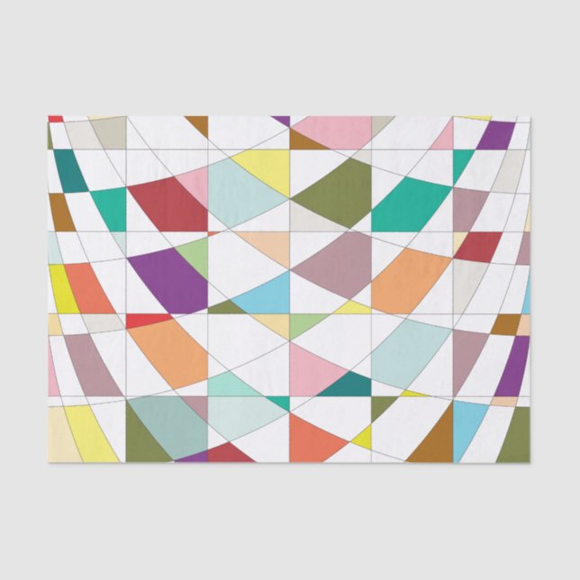 Abstract Colours Tapestry Tissue Paper (Front)