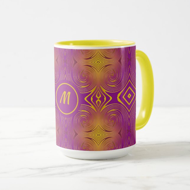 abstract colrful swirl pattern   coffee mug (Front Right)