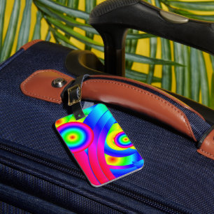 Abstract Comet Luggage Tag