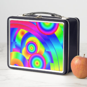 Abstract Comet Metal Lunch Box