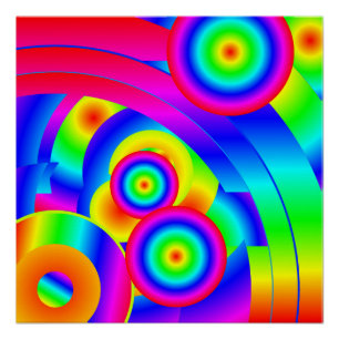 Abstract Comet Poster 