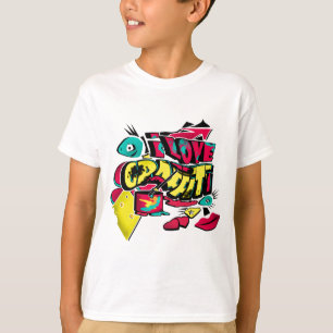 Abstract comics graffiti style text grunge urban c T-Shirt