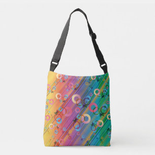 Abstract Composition Crossbody Bag