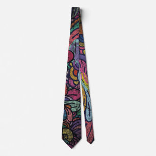 abstract composition neck tie