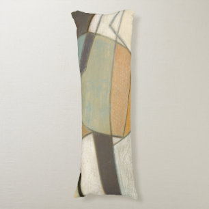 Abstract Composition with Muted Colours Body Cushion