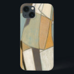Abstract Composition with Muted Colours iPhone 13 Case<br><div class="desc">The muted colours of this Norman Wyatt composition harkens back to abstract works by Piet Mondrian. While the paints used are toned down,  their the colours together speak loudly and call attention to the piece. Purchase your copy today!</div>