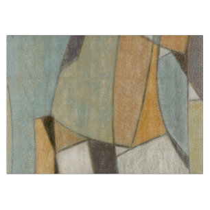 Abstract Composition with Muted Colours Cutting Board