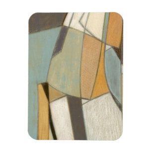 Abstract Composition with Muted Colours Magnet