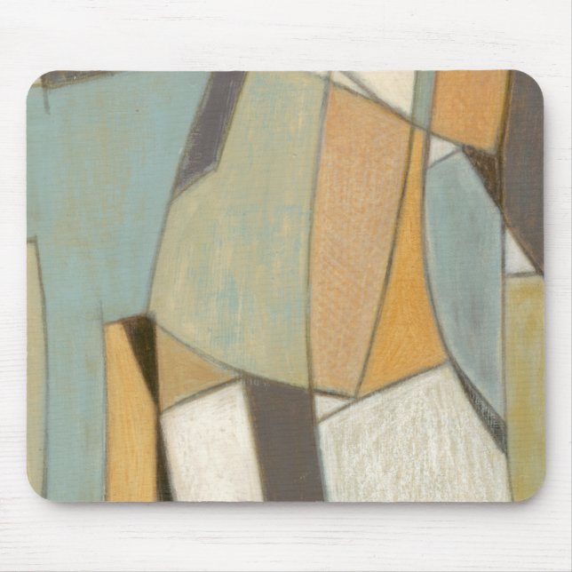 Abstract Composition with Muted Colours Mouse Pad (Front)