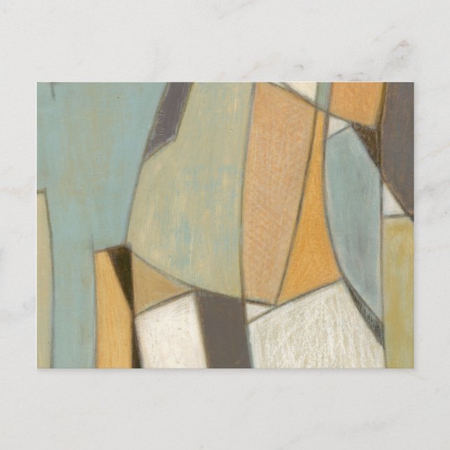 Abstract Composition with Muted Colours Postcard (Front)