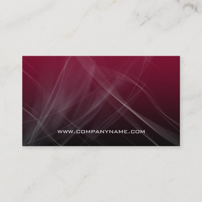 Abstract Computer Business Card Burgundy Hi-Tech (Front)