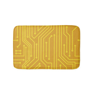 Abstract computer equipment bath mat
