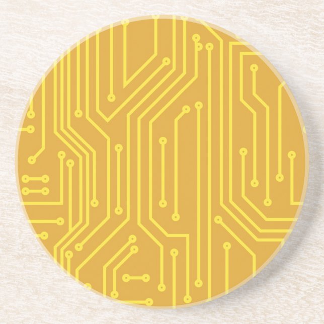 Abstract computer equipment coaster (Front)