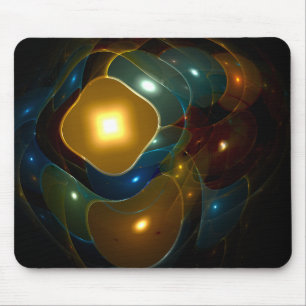 Abstract Computer generated Fractal design Mouse Pad