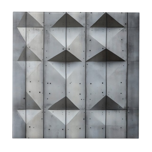 Abstract Concrete Pattern Ceramic Tile (Front)