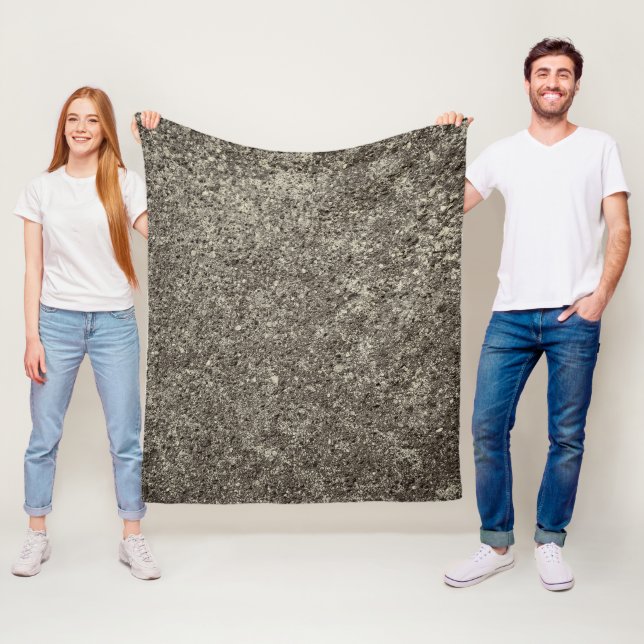 Abstract concrete texture fleece blanket (In Situ)