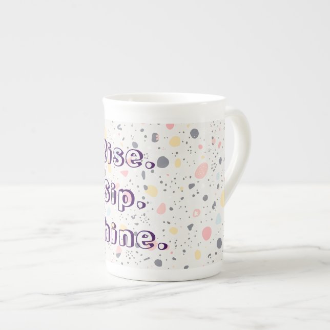 Abstract Confetti Mug – Modern High-Energy Pattern (Front Right)