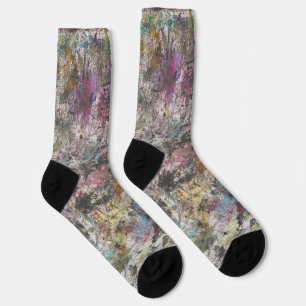 Abstract "Confetti Too" All-Over-Print Crew Socks