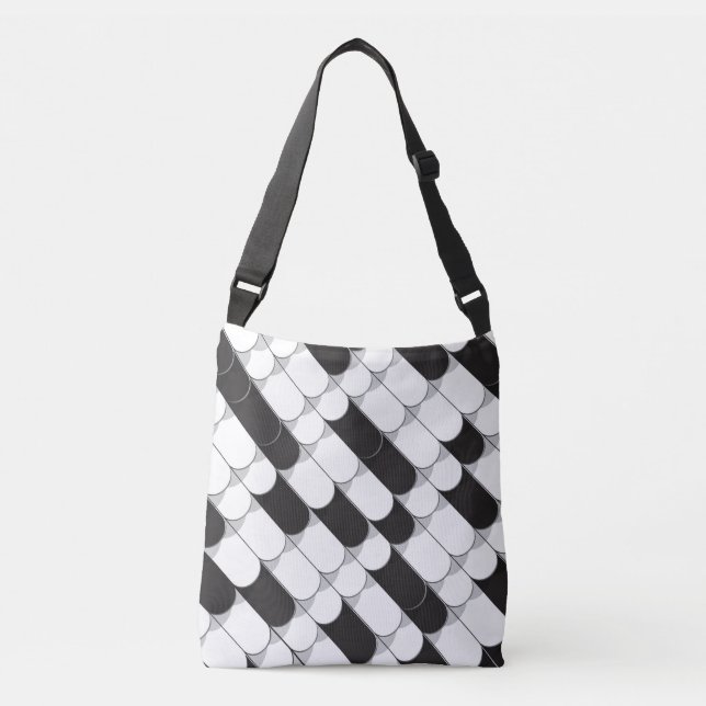 Abstract Construction (tiles) Crossbody Bag (Front)