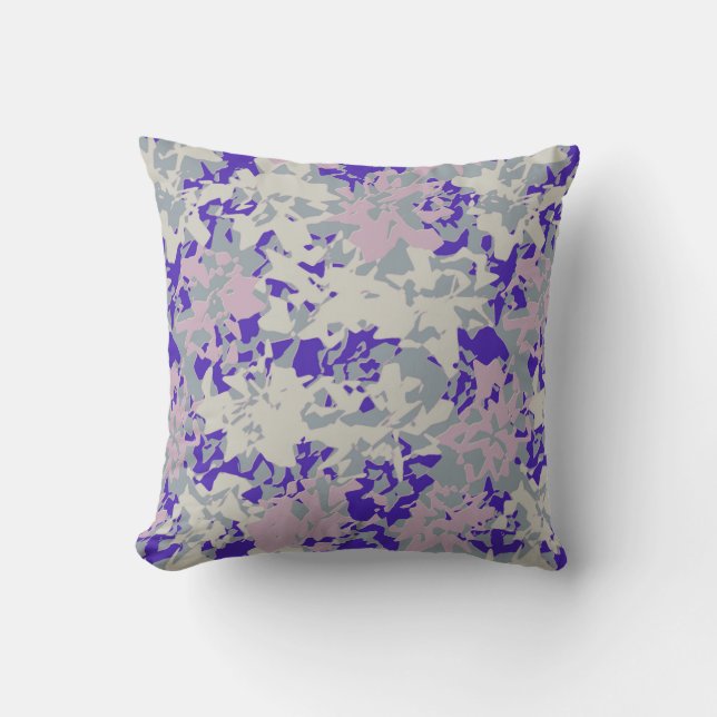 Abstract Contemporary Accent Throw Pillow (Front)