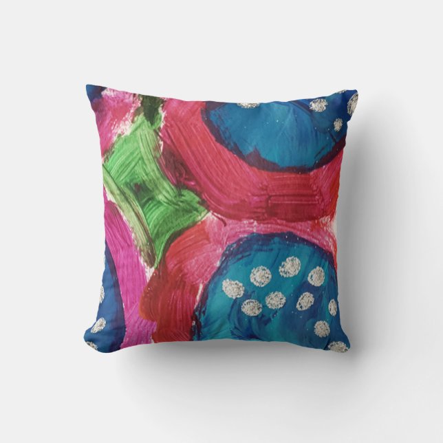 Abstract Contemporary Design Pillow (Front)