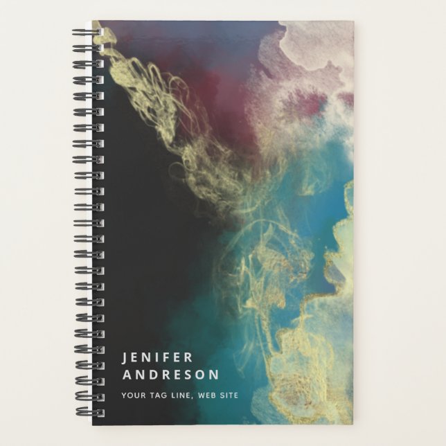 Abstract contemporary modern artistic ink planner (Front)
