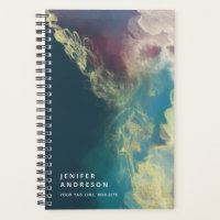 Abstract contemporary modern artistic ink planner