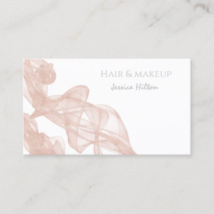 Abstract contemporary rose gold glitter business business card