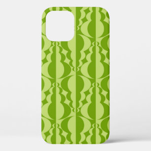 Abstract contrasting patterns. Flat, simple geome iPhone 12 Case