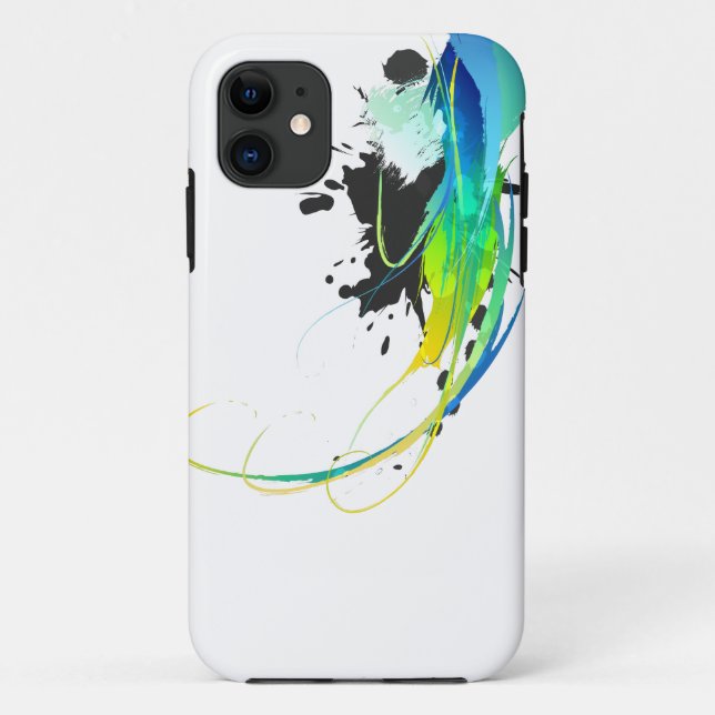 Abstract cool waters Paint Splatters Case-Mate iPhone Case (Back)