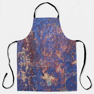 Abstract corroded colourful rusty metal background apron