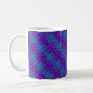 Abstract cosmic damask pattern coffee mug