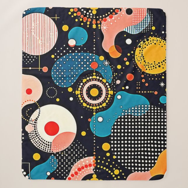 Abstract Cosmic Dance Sherpa Blanket (Front)