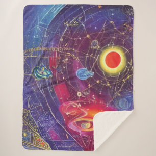 Abstract Cosmic Diagram Sherpa Blanket
