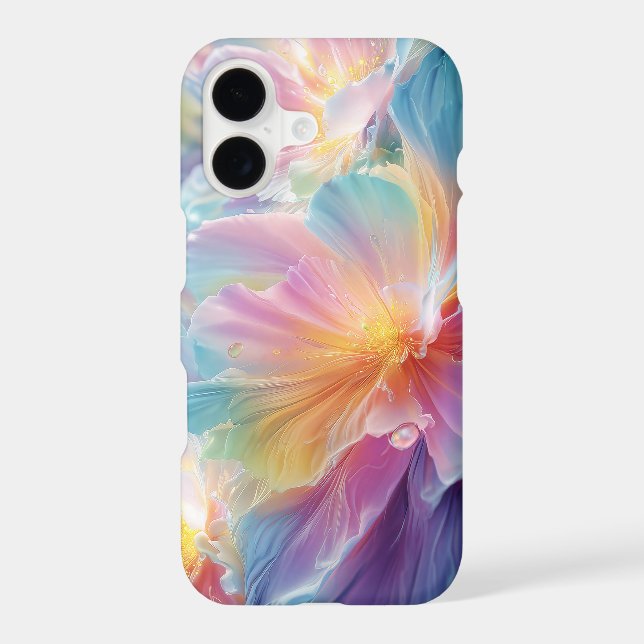 Abstract cosmic floral explosion in pastel (Back)