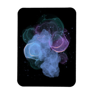 Abstract Cosmic Nebula Photo Magnet