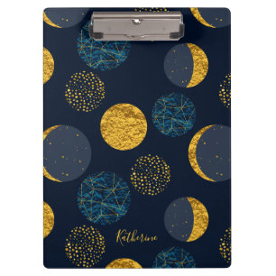 Abstract Cosmic Pattern Personalized Clipboard