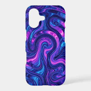 Abstract Cosmic Purple Maze iPhone Cases