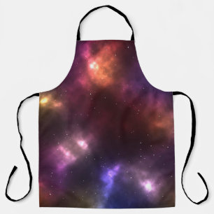 Abstract Cosmic Space Constellations Design Apron