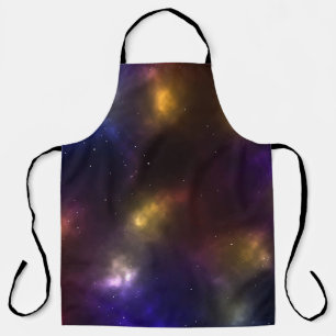 Abstract Cosmic Space Constellations Design Apron