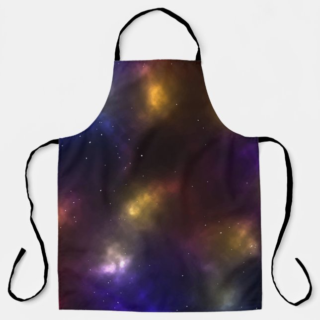 Abstract Cosmic Space Constellations Design Apron (Front)