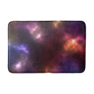 Abstract Cosmic Space Constellations Design Bath Mat