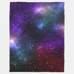 Abstract Cosmic Space Constellations Design Fleece Blanket