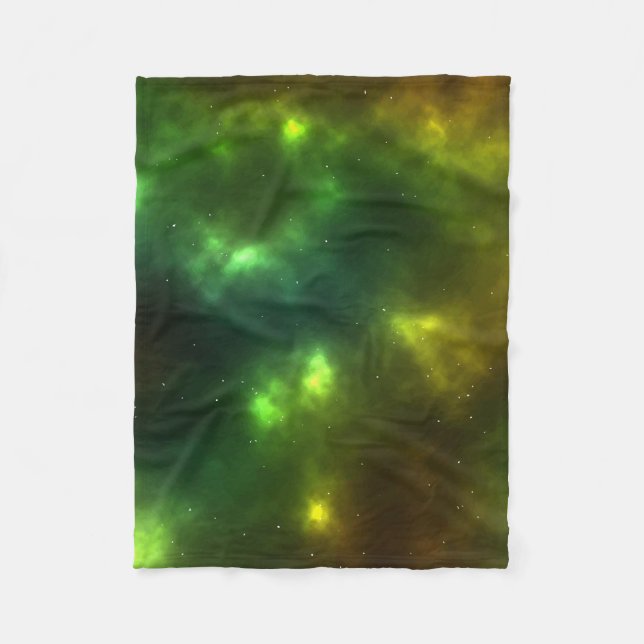 Abstract Cosmic Space Constellations Design Fleece Blanket (Front)