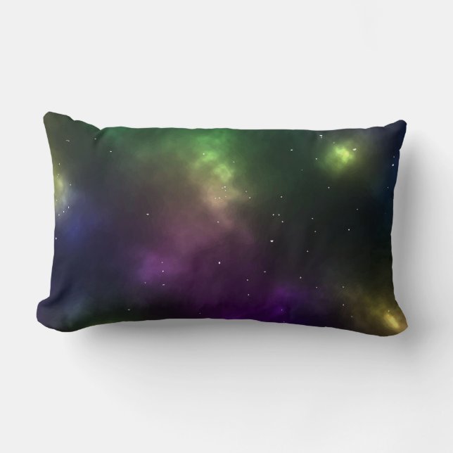 Abstract Cosmic Space Constellations Design Lumbar Cushion (Front)