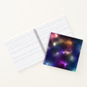 Abstract Cosmic Space Constellations Design Notebook