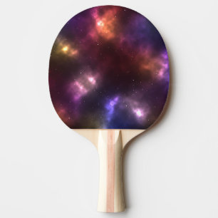 Abstract Cosmic Space Constellations Design Ping Pong Paddle