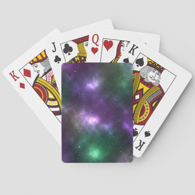 Abstract Cosmic Space Constellations Design Playing Cards (Back)