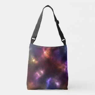 Abstract Cosmic Space Constellations Digital Art Crossbody Bag