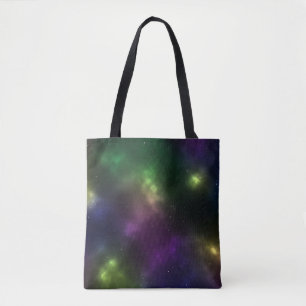 Abstract Cosmic Space Constellations Digital Art Tote Bag